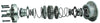 Eaton Detroit Locker Differential 30 Spline 1.32in Axle Shaft Dia 2.73-5.13 Ratio Rear 8.5in/8.6in