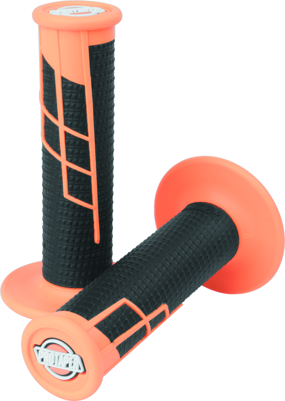 ProTaper Clamp-On 1/2 Waffle Grip - Neon Orange/Black