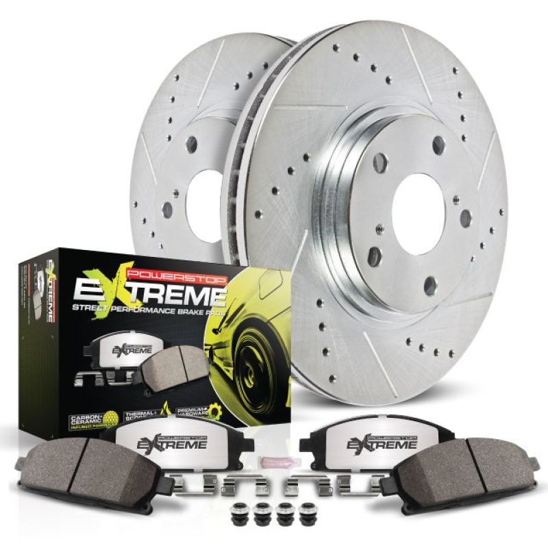 Power Stop 04-06 BMW 525i Front Z26 Street Warrior Brake Kit