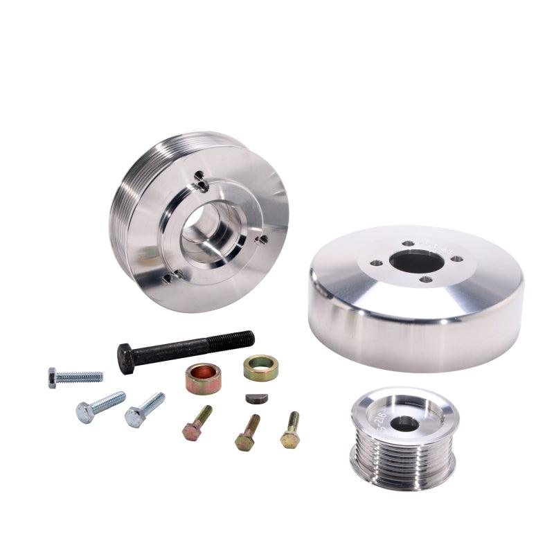 BBK 97-04 Ford F150 Expedition 4.6 5.4 Underdrive Pulley Kit - Lightweight CNC Billet Aluminum (3pc) - Jerry's Rodz