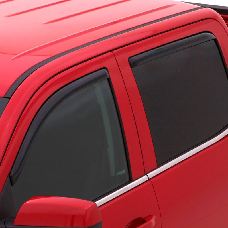AVS 07-10 Mitsubishi Outlander Ventvisor In-Channel Front & Rear Window Deflectors 4pc - Smoke - Jerry's Rodz