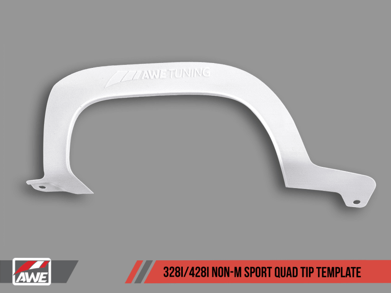 AWE Tuning BMW F3X 328i/428i Non-M Sport Quad Tip Marking Template - Jerry's Rodz