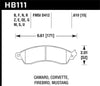 Hawk 94-04 Mustang Cobra / 88-95 Corvette 5.7L / 88-92 Camaro w/ Hvy Duty Brakes Front Performance C - Jerry's Rodz