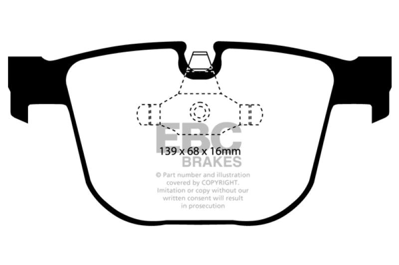 EBC 08-10 BMW M3 4.0 (E90) Bluestuff Rear Brake Pads - Jerry's Rodz