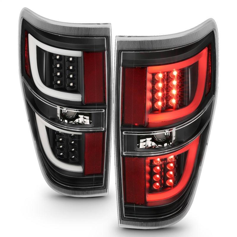 ANZO 2009-2013 Ford F-150 LED Taillights Black - Jerry's Rodz