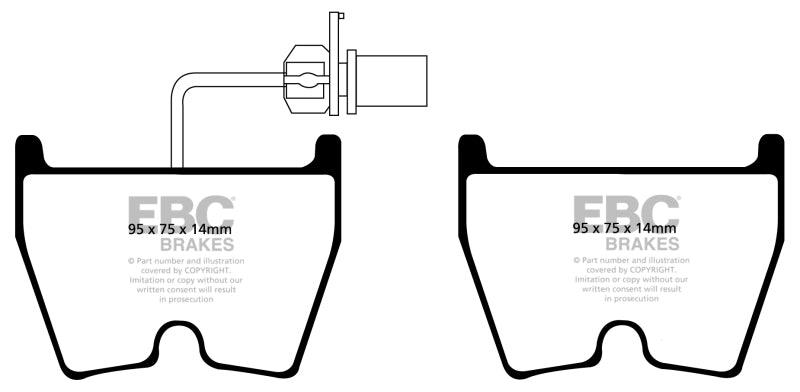 EBC 2018+ Audi TT RS Quattro 2.5L Turbo Bluestuff Front Brake Pads - Jerry's Rodz