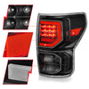Anzo 07-11 Toyota Tundra Full LED Tailights Black Housing Clear Lens G2 (w/C Light Bars) - Jerry's Rodz