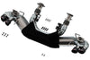 Borla 2020 Chevrolet Corvette C8 6.2L ATAK 3in Exhaust System Dual Round Angle Cut Carbon Fiber Tips - Jerry's Rodz