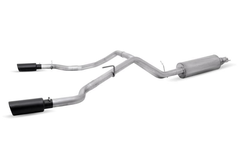 Gibson 19-22 Ford Ranger Lariat 2.3L 2.5in Cat-Back Dual Sport Exhaust - Black Elite - Jerry's Rodz