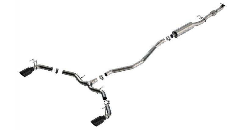 Borla 2023 Integra/22-23 Civic Si 1.5L 4 CYL. MT FWD 4DR 2.50in S-Type Catback Exhaust Black Chrome - Jerry's Rodz