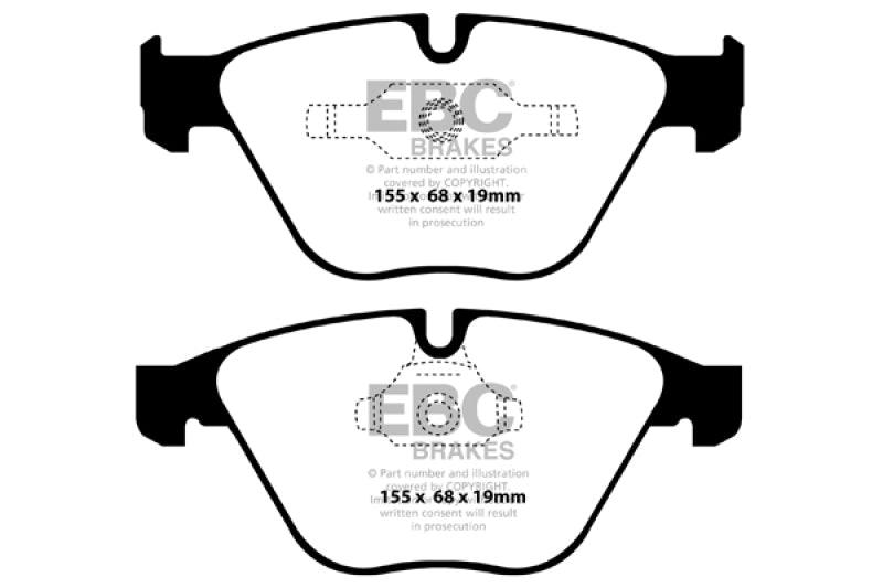 EBC 06-12 BMW 335i 3.0T (E90/E92/E93) Bluestuff Front Brake Pads - Jerry's Rodz