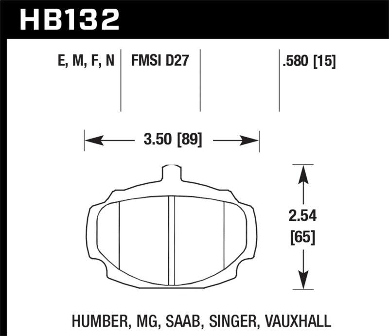 Hawk HP+ Street Brake Pads - Jerry's Rodz