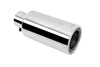 Gibson Rolled Edge Angle-Cut Muffler Quiet Tip - 4in OD/2.25in Inlet/12in Length - Stainless - Jerry's Rodz