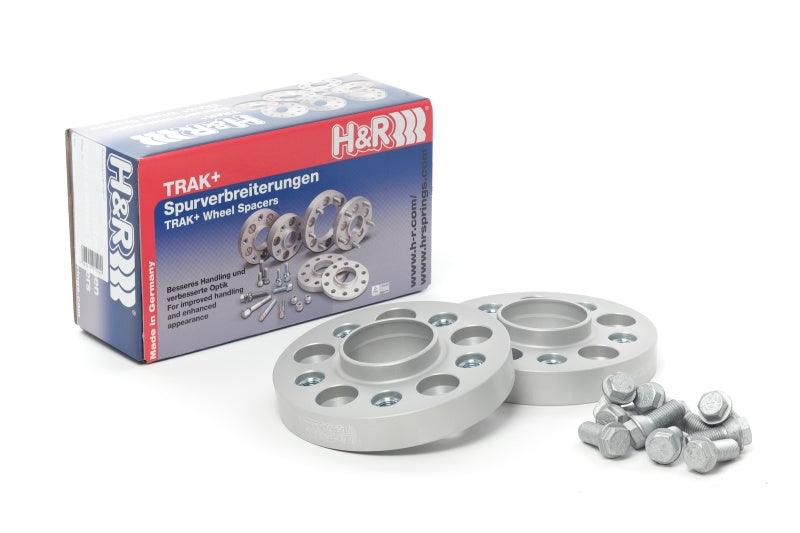 H&R Trak+ 40mm DRA Wheel Spacers - Bolt Pattern 5/112 Center Bore 66.5 Stud Thread 14x1.5 - Black - Jerry's Rodz