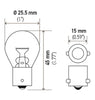 Hella Bulb 93 12V 13W BA15s S8 - Jerry's Rodz