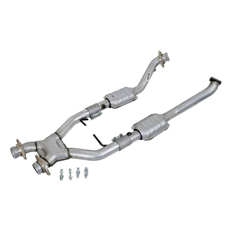 BBK 96-98 Mustang 4.6 Cobra High Flow X Pipe With Catalytic Converters - 2-1/2 - Jerry's Rodz