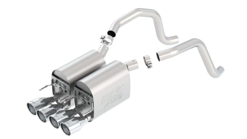 Borla 05-08 Chevrolet Corvette Coupe/Conv 6.0L/6.2L 8cyl Aggressive ATAK Exhaust (rear section only) - Jerry's Rodz