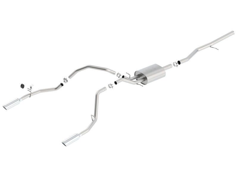 Borla 14 Silv/Sierra 1500 5.3L AT/MT Crew Cab STD Bed ATAK Cat-Back Exhaust - Jerry's Rodz