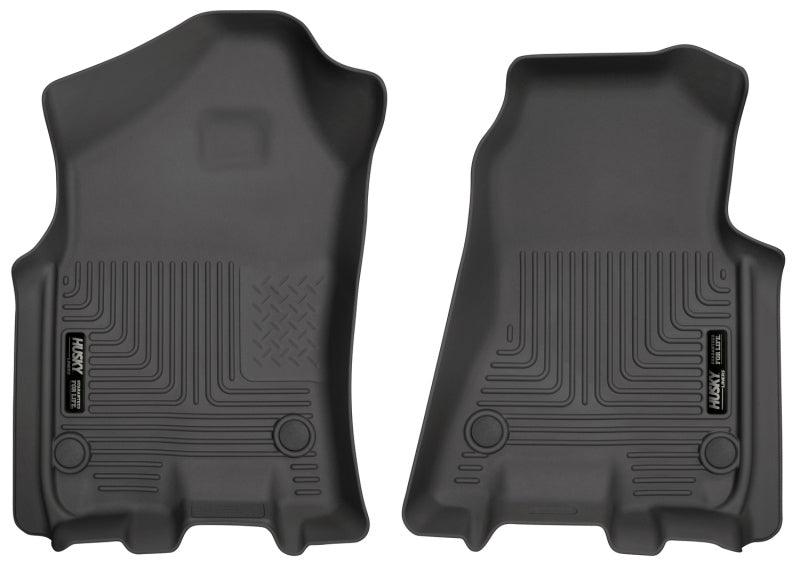 Husky Liners 2019 Ram 1500 Crew Cab WeatherBeater Black Front Row Floor Liners - Jerry's Rodz