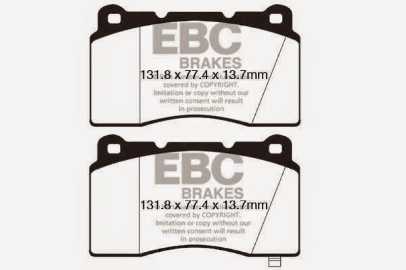 EBC 09+ Hyundai Genesis Coupe 2.0 Turbo (Brembo) Bluestuff Front Brake Pads - Jerry's Rodz