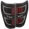 ANZO 2009-2013 Ford F-150 LED Taillights Black - Jerry's Rodz