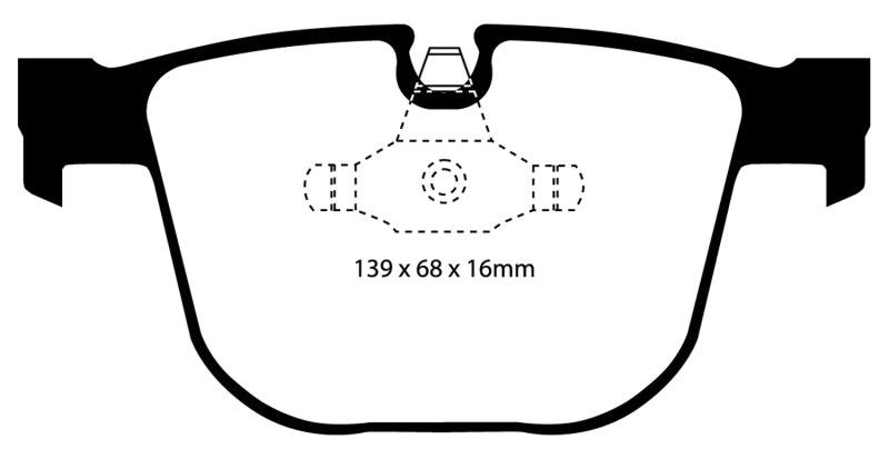 EBC 08-10 BMW M3 4.0 (E90) Bluestuff Rear Brake Pads - Jerry's Rodz