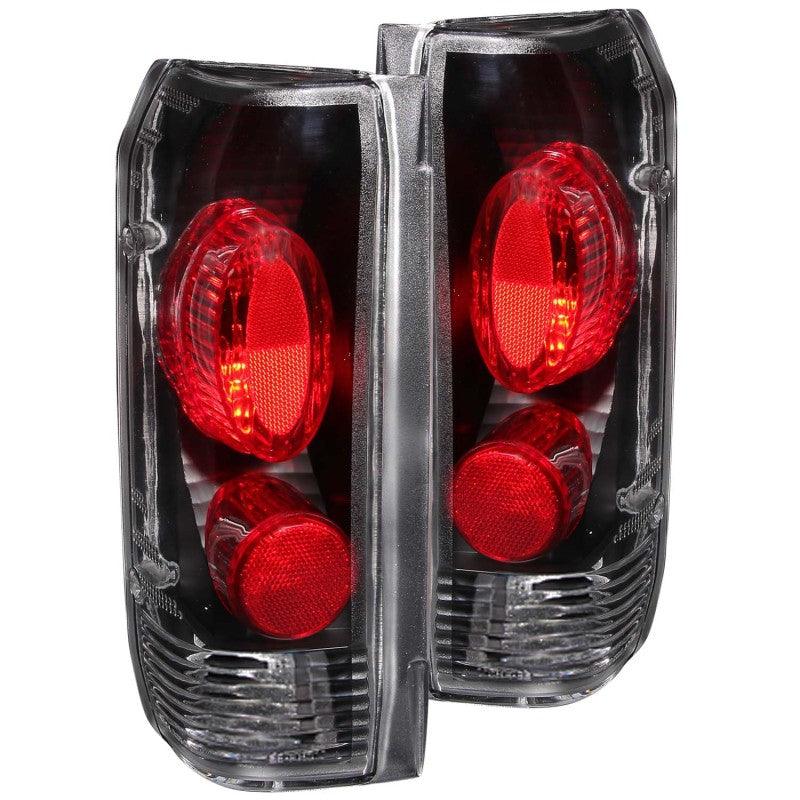 ANZO 1989-1996 Ford F-150 Taillights Black - Jerry's Rodz