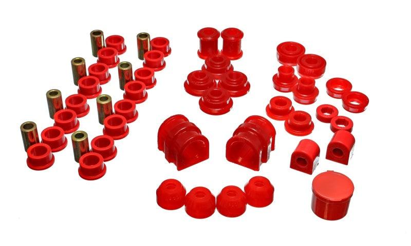 Energy Suspension 91-02 Saturn S Series Coupe/Sedan/Wagon Red Hyper-Flex Master Bushing Set - Jerry's Rodz