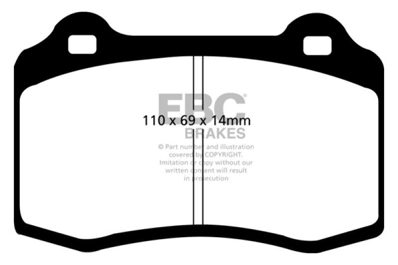 EBC 96-00 Lotus Esprit Turbo 2.0 Turbo GT3 Bluestuff Front Brake Pads - Jerry's Rodz