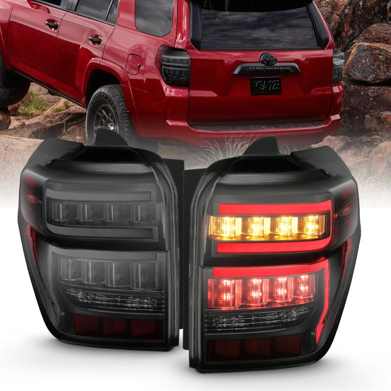 ANZO 2014-2020 Toyota 4Runner T.L Black Housing Smoke Lens Red Light Bar W/Sequential - Jerry's Rodz