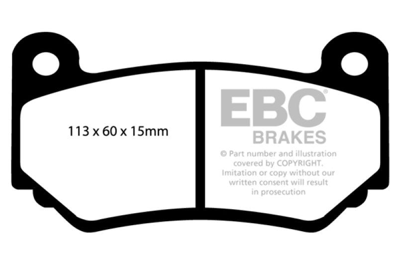 EBC AP Racing Caliper CP7600 Bluestuff NDX Front Brake Pads - Jerry's Rodz