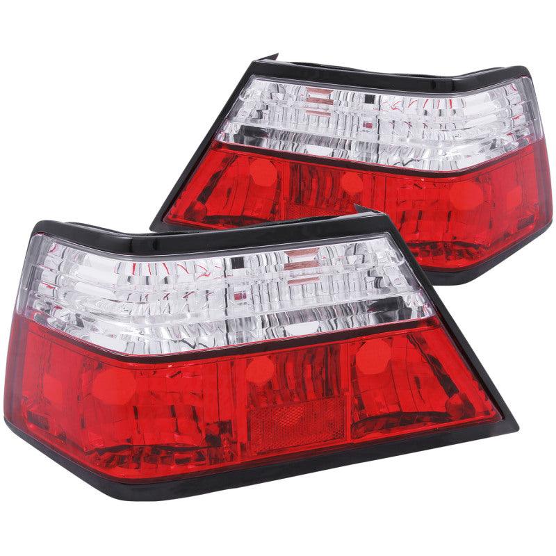 ANZO 1986-1995 Mercedes Benz E Class W124 Taillights Red/Clear - Jerry's Rodz