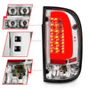 ANZO 95-00 Toyota Tacoma LED Taillights Chrome Housing Clear Lens (Pair) - Jerry's Rodz