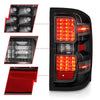 ANZO 15-19 Chevy Silverado 2500HD/3500HD (Factory Halogen Only) LED Tail Lights Black w/Clear Lens - Jerry's Rodz