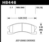 Hawk 99-04 Jeep Grand Cherokee w/ Akebono Front Calipers ONLY LTS Street Front Brake Pads - Jerry's Rodz
