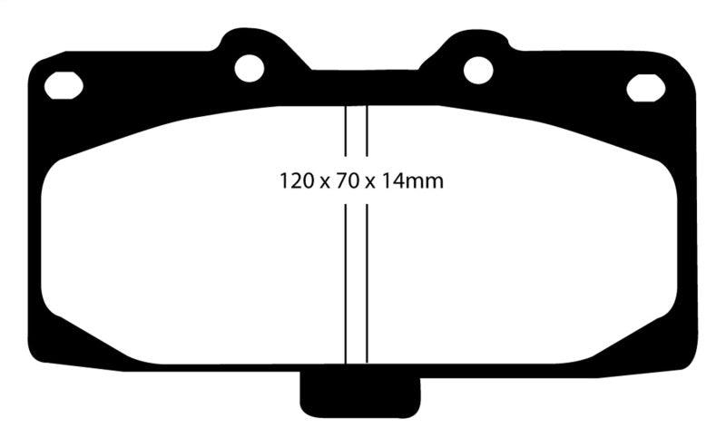 EBC 89-95 Nissan Skyline (R32) 2.6 Twin Turbo GT-R Bluestuff Front Brake Pads - Jerry's Rodz