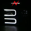 ANZO 88-98 Chevrolet C1500 Crystal Headlights w/ Light Bar Black Housing w/ Signal Side Markers 8Pcs - Jerry's Rodz
