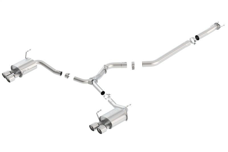 Borla 15-16 Subaru WRX / STI 2.5L S-Type Cat-Back Exhaust Quad Rd RL Tips - Jerry's Rodz