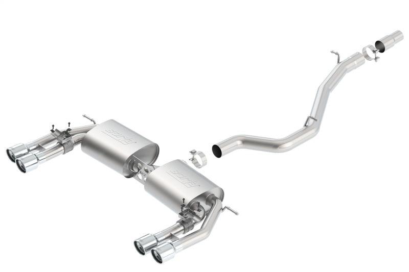 Borla 13-15 Audi S3 S-Type Dual Round Rolled Catback Exhaust - Jerry's Rodz