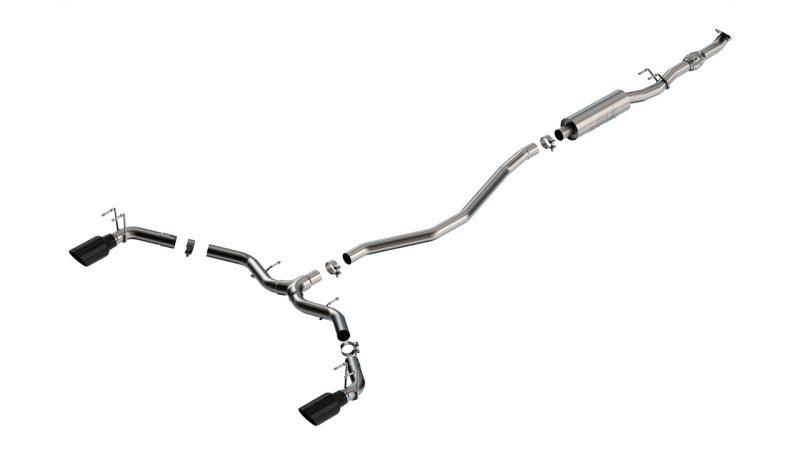 Borla 2023 Integra/22-23 Civic Si 1.5L 4 CYL. MT FWD 4DR 2.50in S-Type Catback Exhaust Black Chrome - Jerry's Rodz