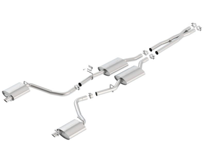 Borla 15-16 Dodge Charger 3.6L V6 S-Type Cat Back Exhaust (Uses Factory Valence) - Jerry's Rodz