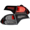 ANZO 2006-2011 Honda Civic LED Taillights Black - Jerry's Rodz