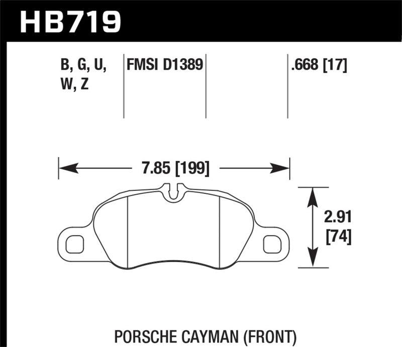 Hawk 09-11 Porsche 911 Carrera / 13-16 Porsche Boxster DTC-60 Race Front Brake Pads - Jerry's Rodz