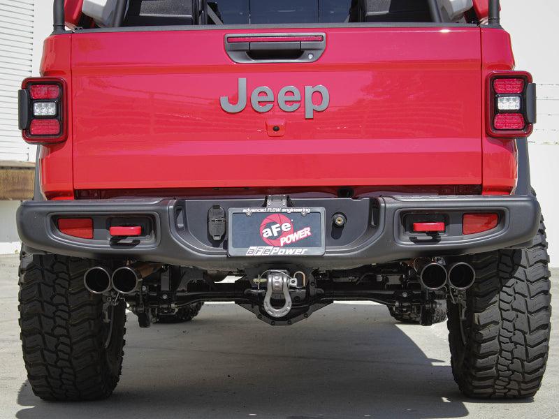 aFe Vulcan Series 3in-2-1/2in 304 SS Cat-Back 2020 Jeep Gladiator (JT) V6-3.6L w/ Black Tips - Jerry's Rodz