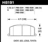 Hawk 86-88 Chevy Nova / 90-92 Geo Prizm GSI / 90-92 Prizm LSI / Toyota (Various) Race Front Brake Pa - Jerry's Rodz