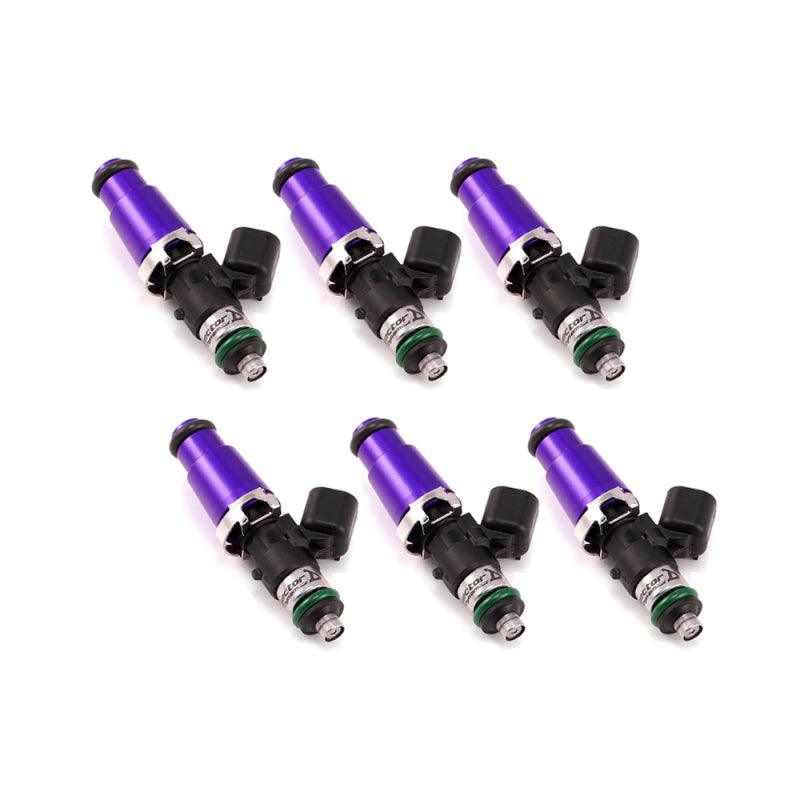 Injector Dynamics 1700cc Injectors - 60mm Length - 14mm Purple Top - 14mm Lower O-Ring (Set of 6) - Jerry's Rodz