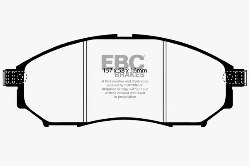 EBC 05-08 Infiniti G35 3.5 2WD Bluestuff Front Brake Pads - Jerry's Rodz