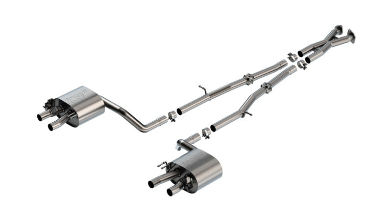 Borla 22-23 Kia Stinger 3.3L V6 Turbo 2.25in Pipe Dia Dual Split Rear Exit S-Type Cat-Back Exhaust