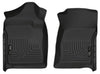 Husky Liners 07-12 Chevrolet Silverado/GMC Sierra Regular Cab WeatherBeater Black Floor Liners - Jerry's Rodz