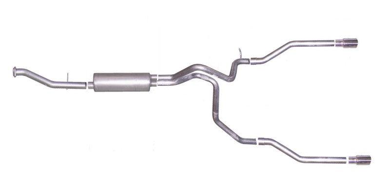 Gibson 02-05 Chevrolet Avalanche 1500 Base 5.3L 2.25in Cat-Back Dual Split Exhaust - Aluminized - Jerry's Rodz